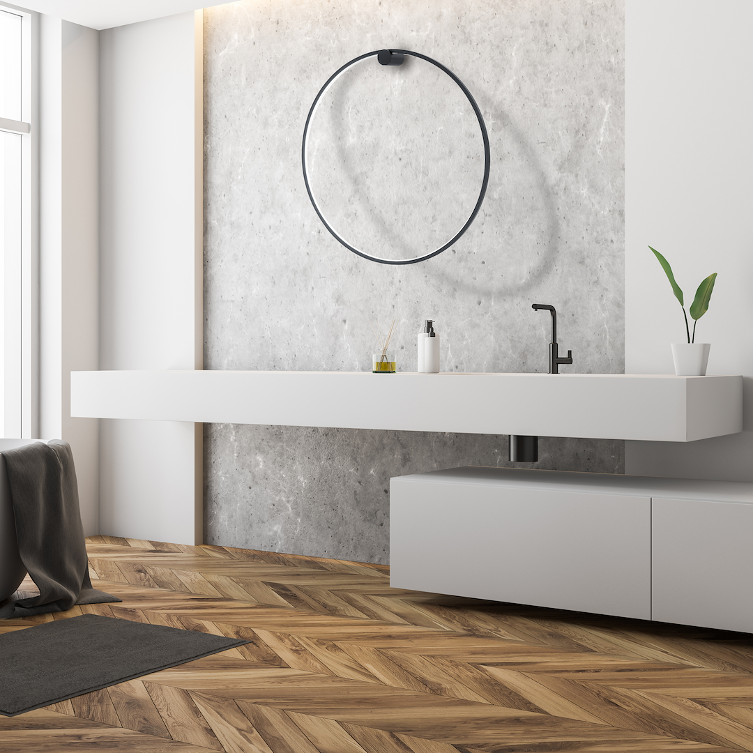 Aplica Milagro Saturno LED 46W 2500lm 4000K 230V Black Aluminiu & Plastic IP44 [2]