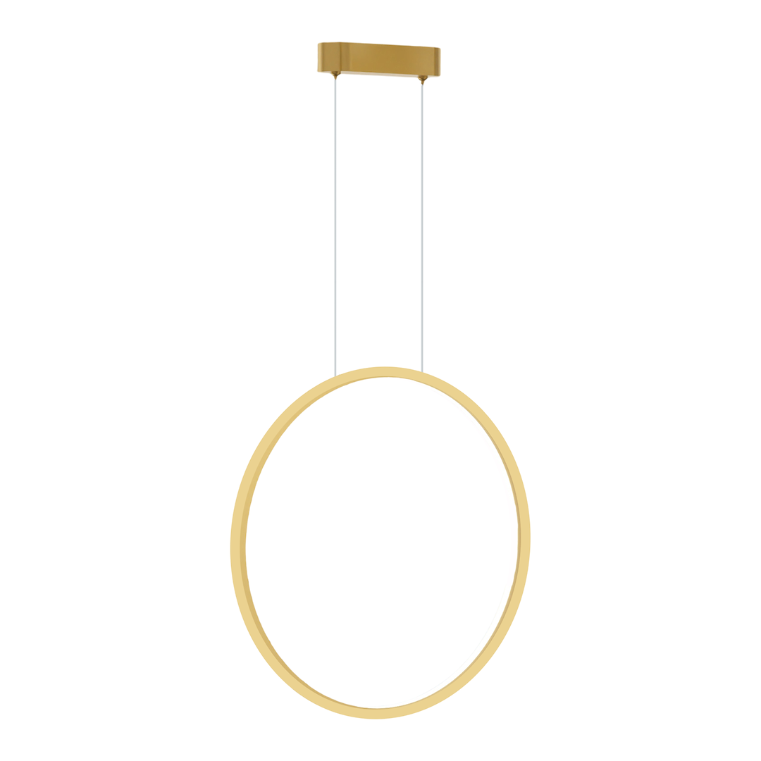 Moderne - Pendul Milagro Saturno LED 28W 1500lm 4000K 230V Gold Aluminiu & Plastic IP44