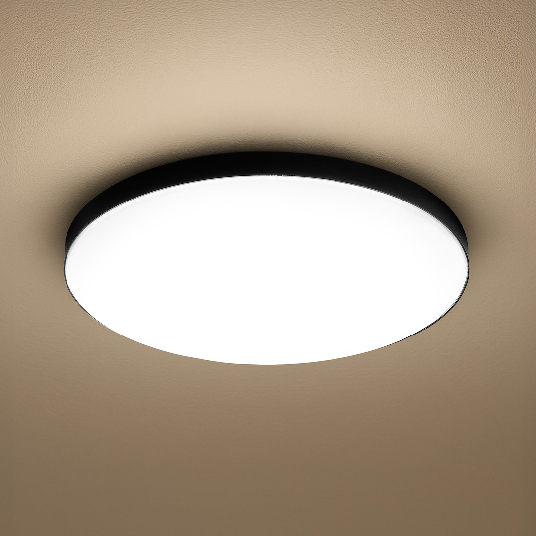 ILUMINAT - Plafonieră Milagro Slimi  24W 3100 lm 4000K 230V/50Hz Black & White Polipropilena & Polistiren IP40