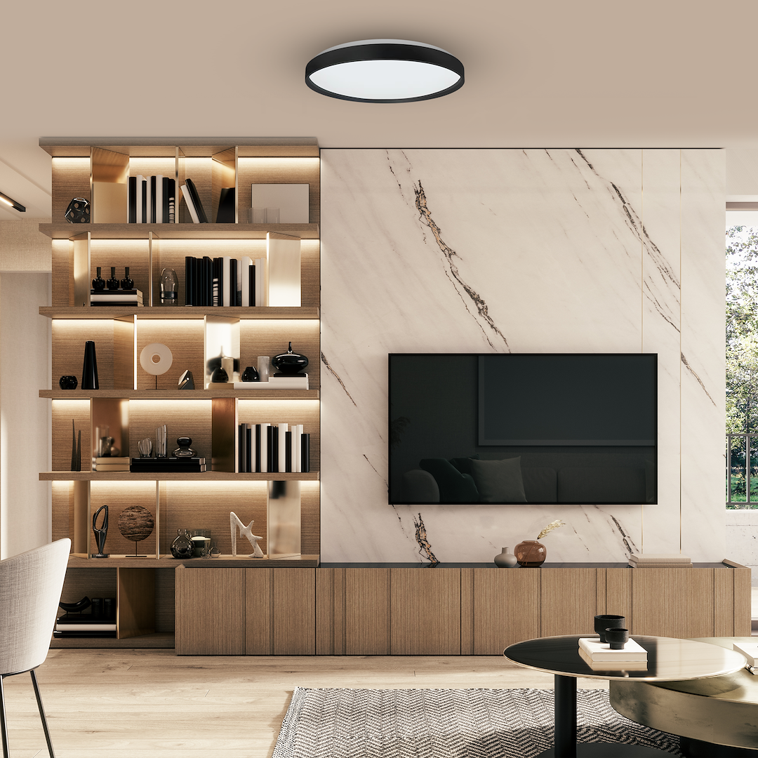 Plafoniera Milagro Ringo LED 36W 3250lm RGBW 230V Black Metal & Plastic IP20 [4]