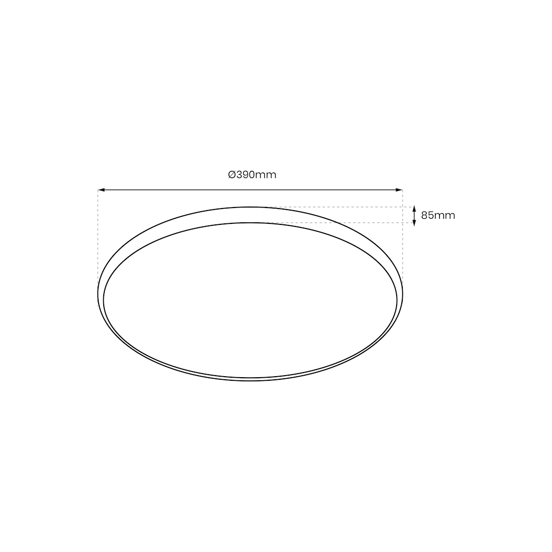 Plafoniera Milagro Ringo LED 36W 3250lm RGBW 230V Black Metal & Plastic IP20 [6]