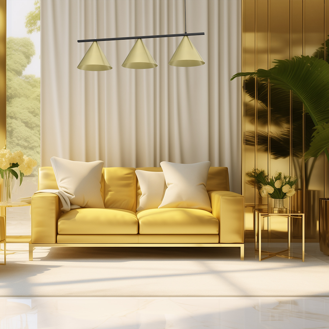 Lustră Milagro Capital  3xGX53   230V/50Hz Black & Gold Metal IP20 [2]