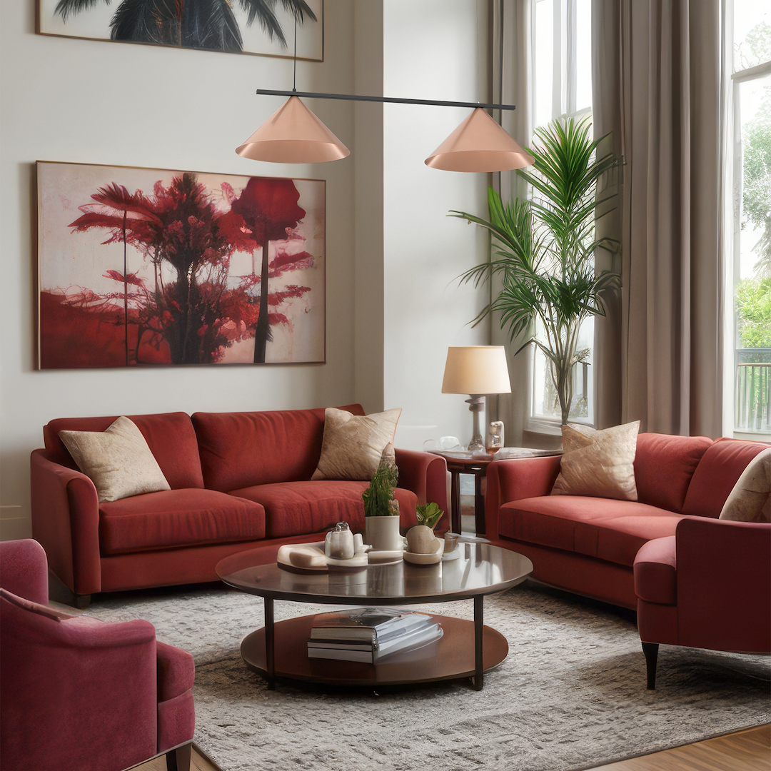 Lustră Milagro Capital  2xGX53   230V/50Hz Black& Cooper Metal IP20 [3]