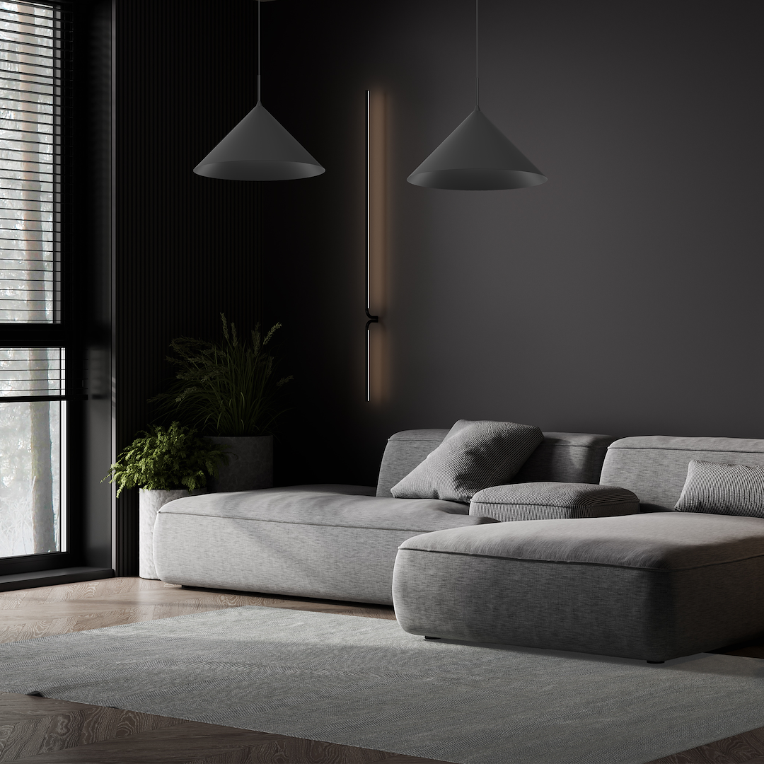 Pendul Milagro Capital  1xGX53   230V/50Hz Black Metal IP20 [3]