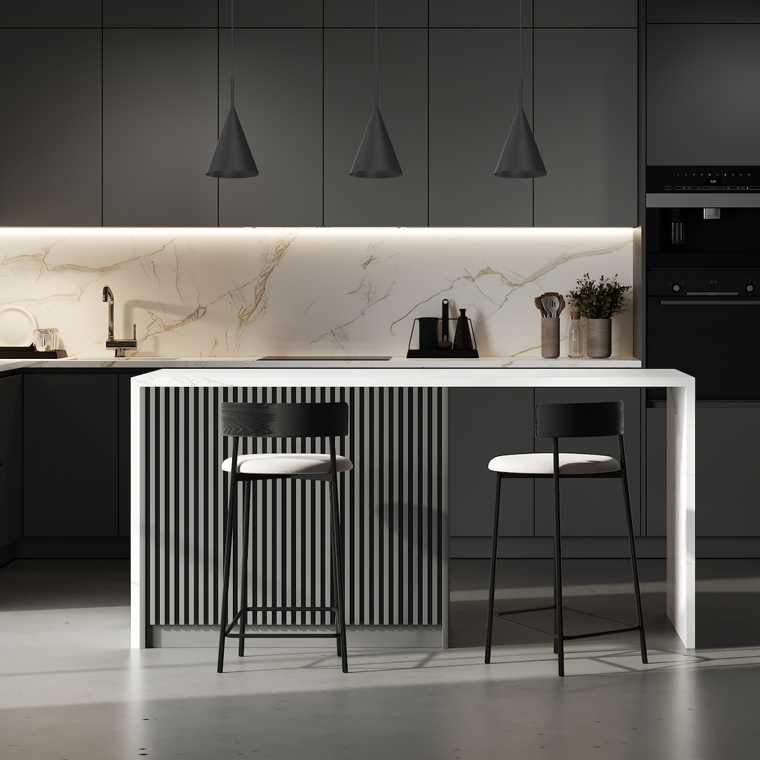 Pendul Milagro Capital  1xGX53   230V/50Hz Black Metal IP20 [2]