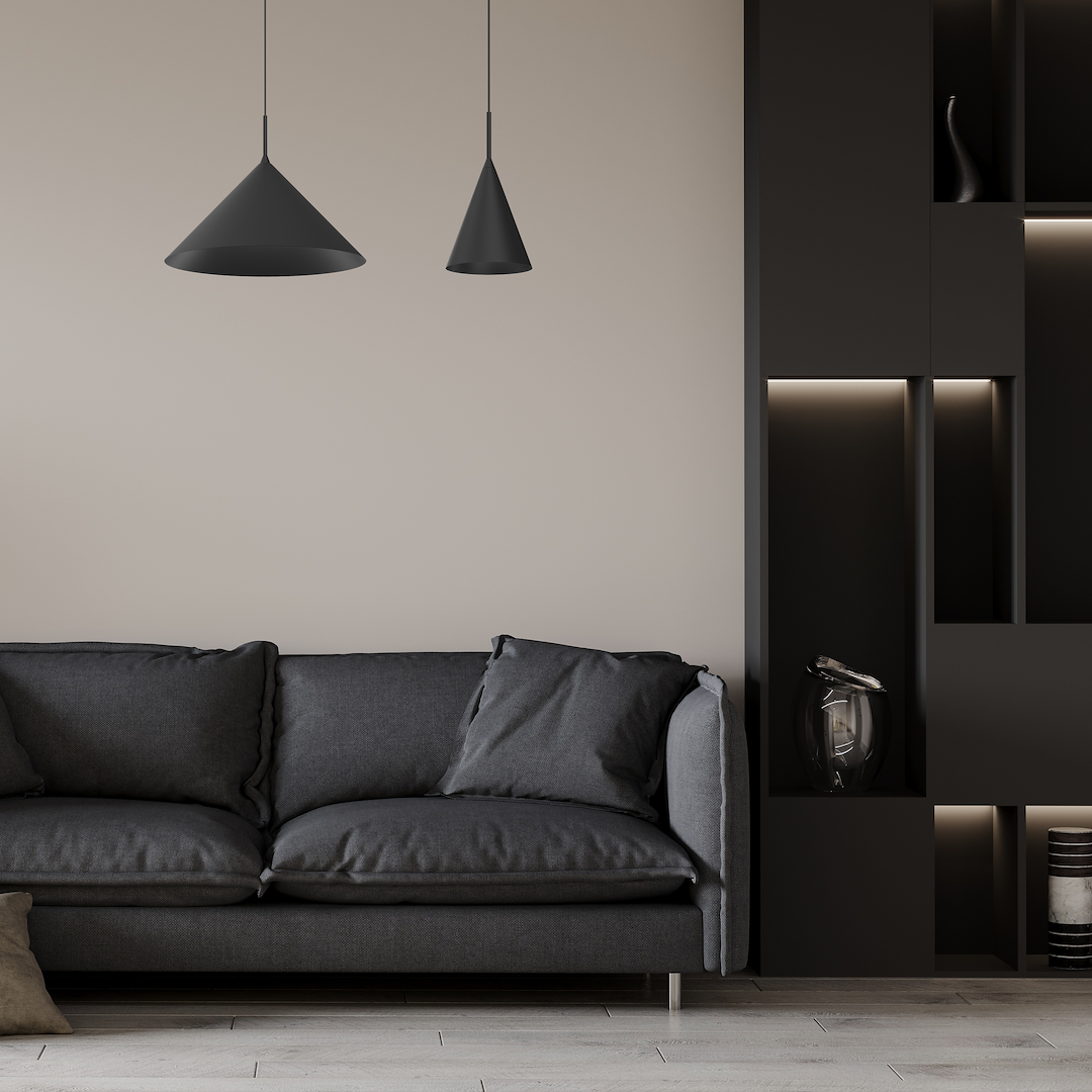 Pendul Milagro Capital  1xGX53   230V/50Hz Black Metal IP20 [3]