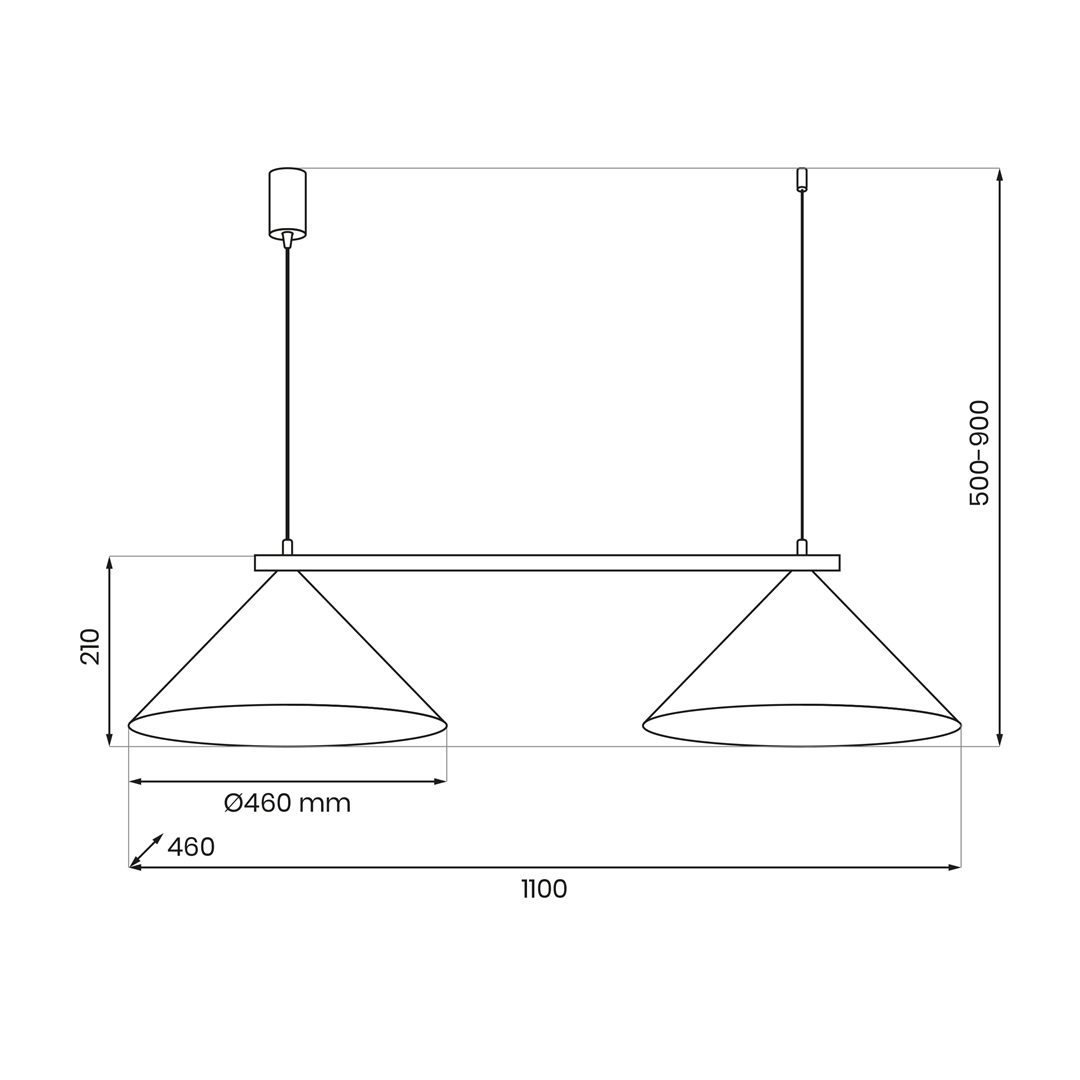 Lustră Milagro Capital  2xGX53   230V/50Hz Green Metal IP20 [5]