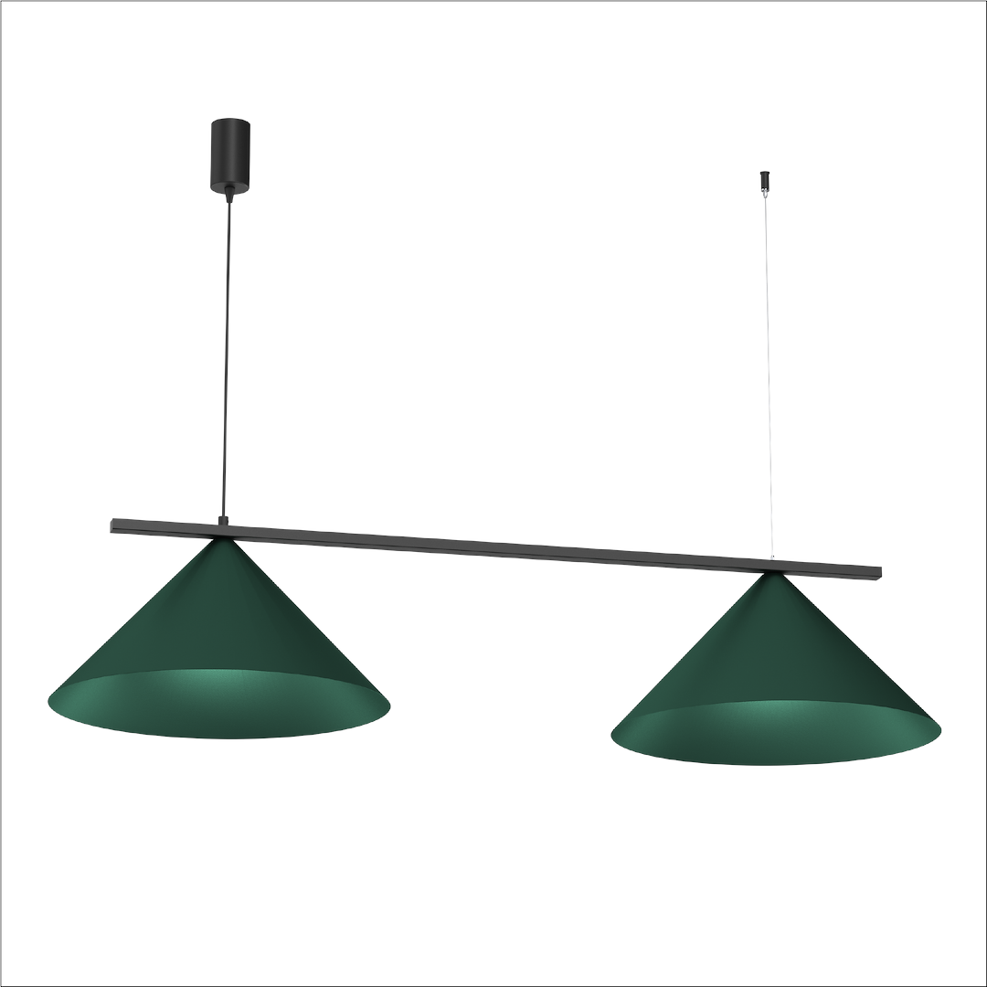 Lustră Milagro Capital  2xGX53   230V/50Hz Green Metal IP20 [6]