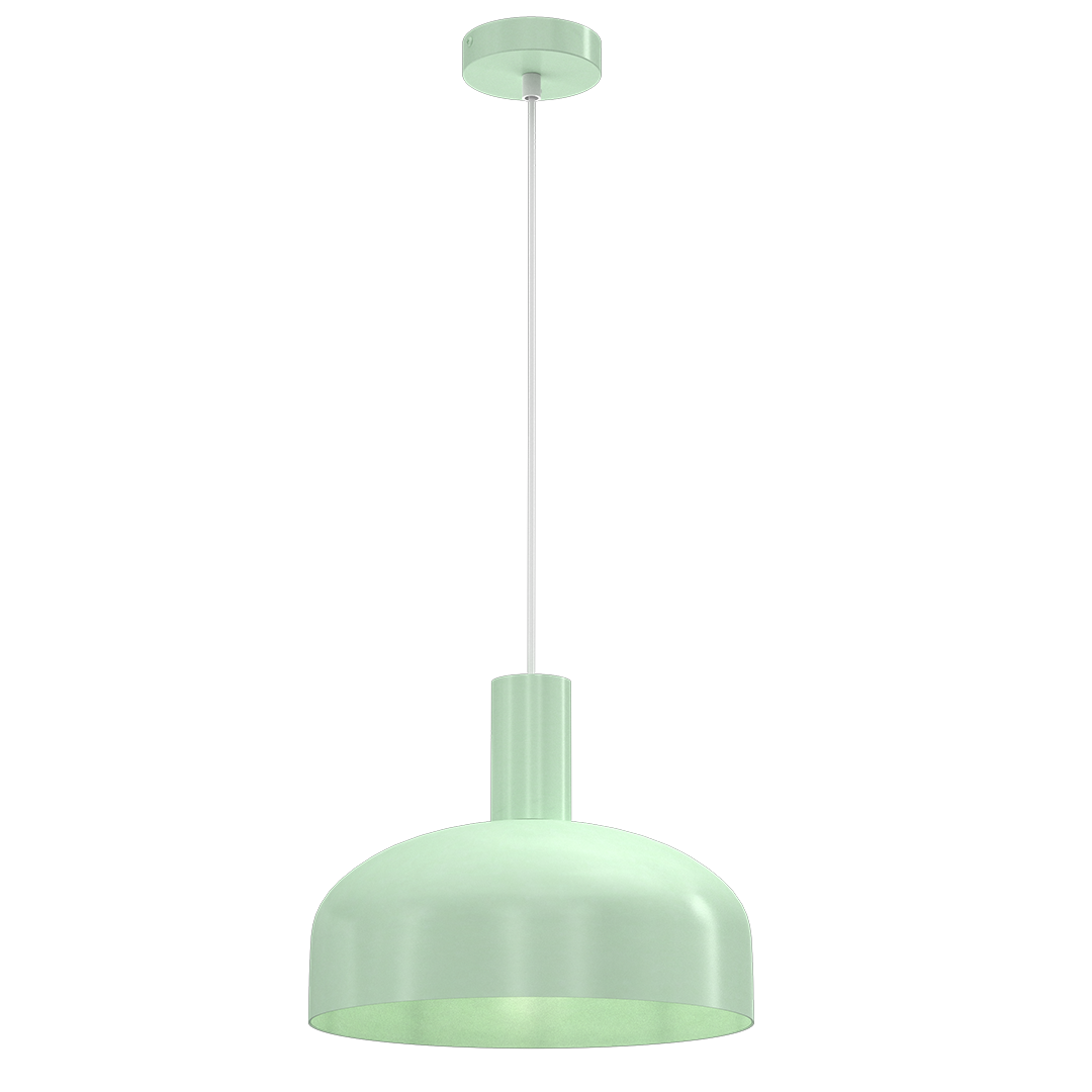 Moderne - Pendul Milagro Visby  1xE27 60W   230V/50Hz Mint Green Metal IP20