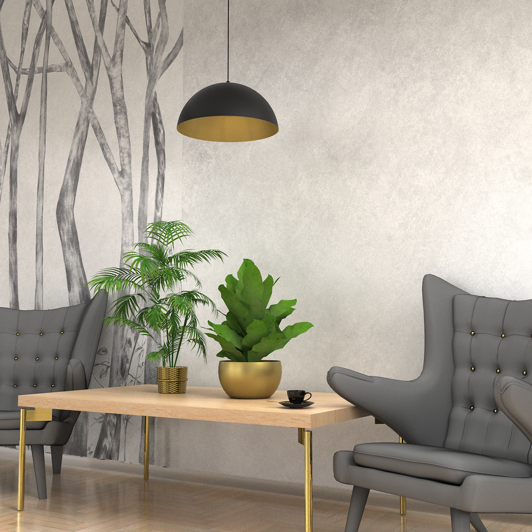 Pendul Milagro Beta  1xE27   230V/50Hz Black & Gold Metal IP20 [3]