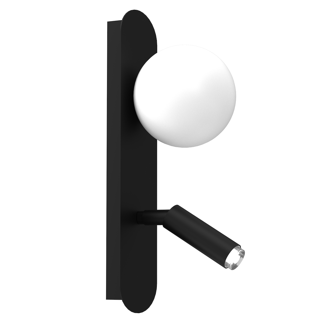 Aplice - Aplica Milagro Sirio G9 2xG9 25W   230V Black & White Metal & Sticla & Plastic IP20