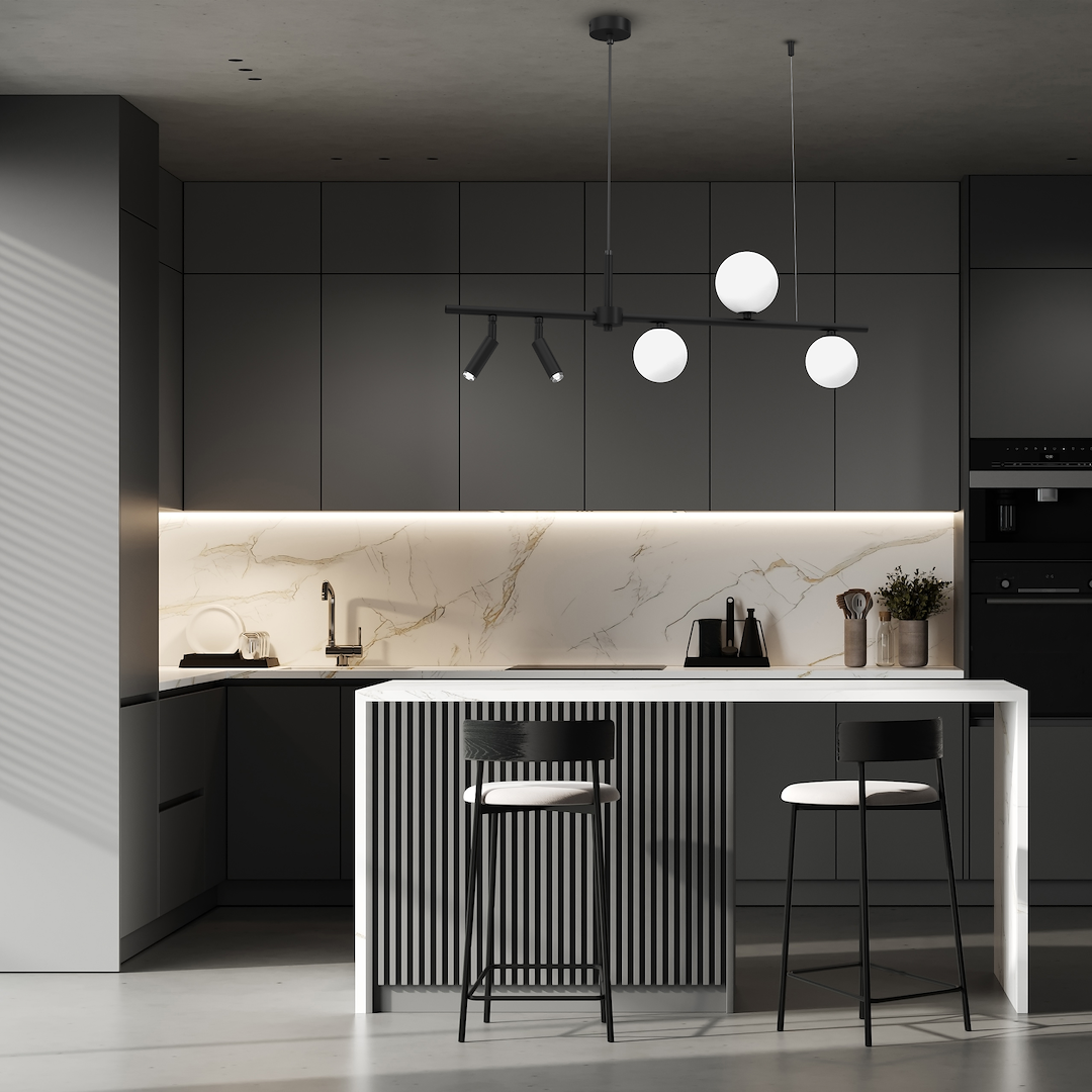 Lustra Milagro Sirio G9 5xG9 25W   230V Black & White Metal & Sticla & Plastic IP20 [6]