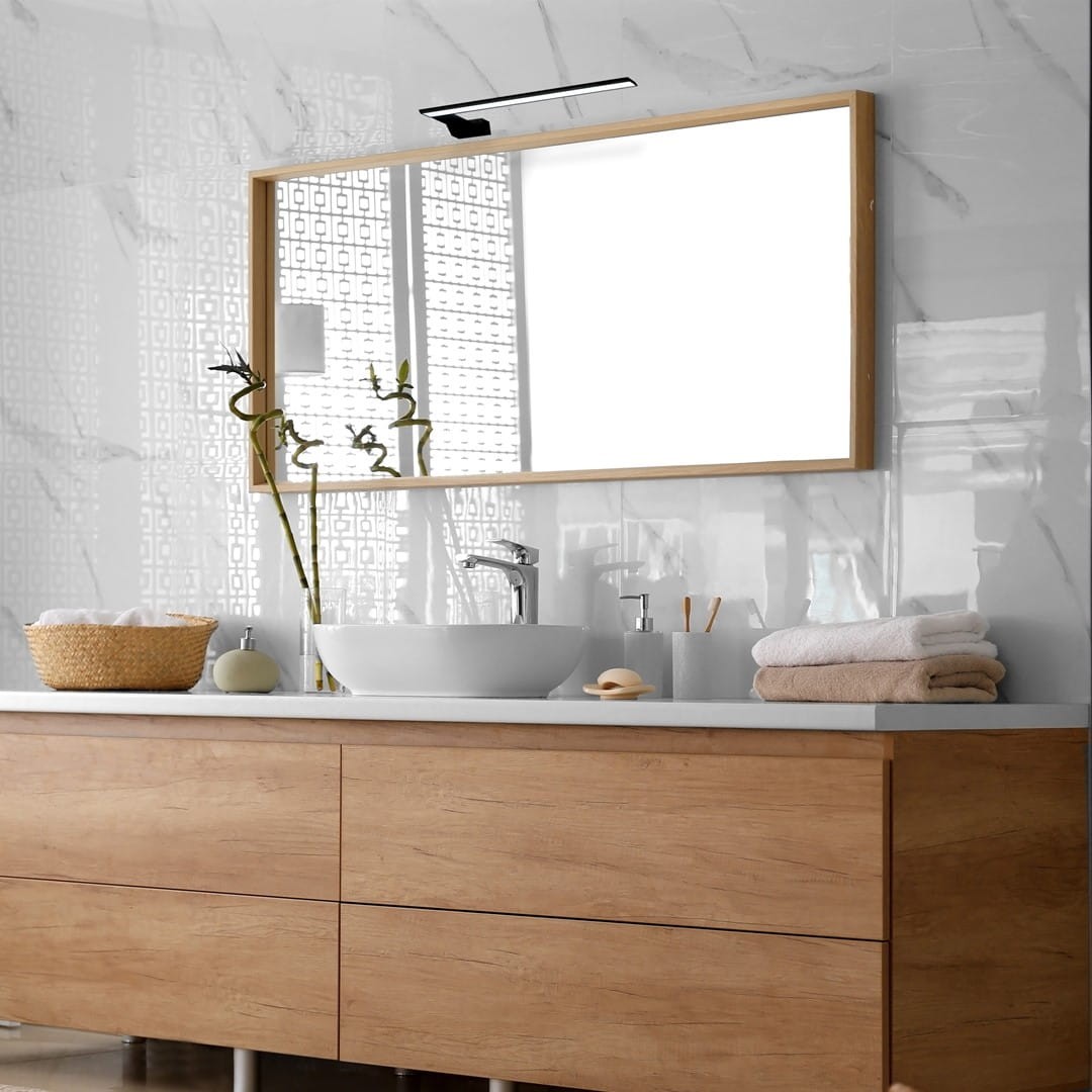 Aplica Milagro Shine LED 11W 770lm 4000K 230V Black Metal & Acril IP44 [3]