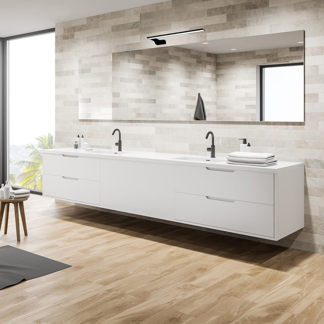 Aplica Milagro Shine LED 11W 770lm 4000K 230V Black Metal & Acril IP44 [4]