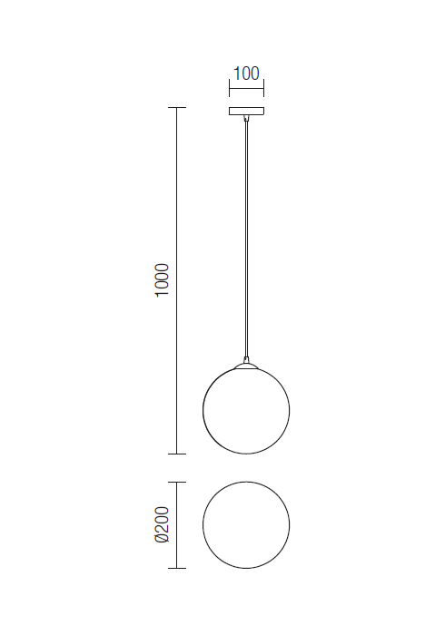 01-1064  Suspensie  REDO OLA, White, E27, 1x42W, IP20 [2]