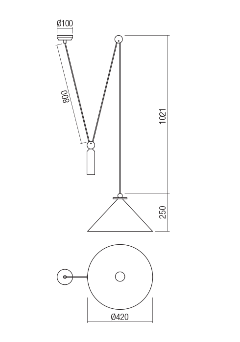 01-1545  Suspensie  REDO KALIMBA, Cooper, E27, 1x42W, IP20 [2]
