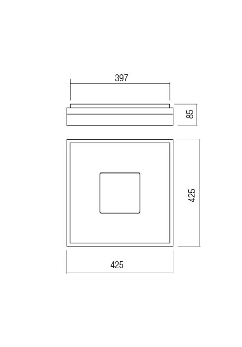 01-1997  Plafoniera  REDO MAYA, SAND WHITE, LED, 43W, 5024 lm,3000K, 3 STEP DIMMING, IP20 [2]