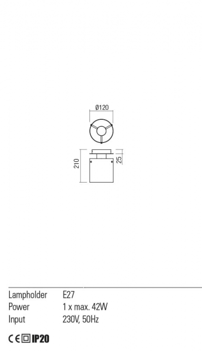 01-2005 Plafoniera REDO LOU  E27 1 x max. 42W  IP20 Metal/Aluminiu Satin black/smoky shadow [2]