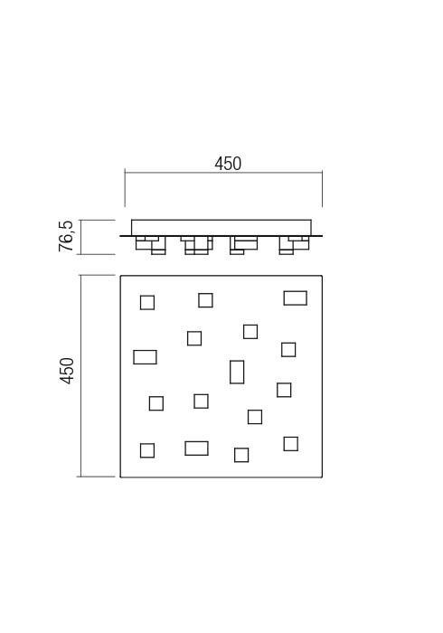 01-2016  Plafoniera  REDO PIXEL, SAND WHITE, LED, 48W, 5305 lm,3000K, , IP20 [2]