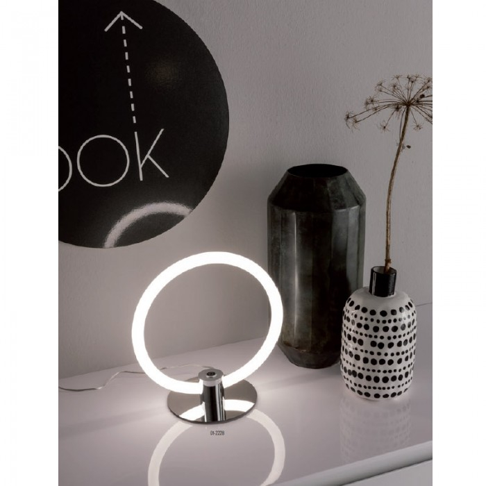 01-2228 Veioza REDO SPELL LED 12W 1027lm 3000K IP20 Aluminiu Chrome CRI80 DIMABIL [2]