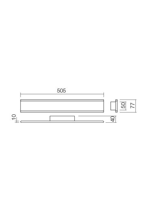 01-2300  Aplica  REDO RAIL, SAND WHITE, LED, 24W, 2901 lm,3000K, , IP20 [2]