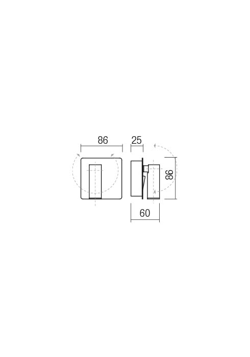 01-2338  Aplica  REDO TOMIX, SAND WHITE, LED, 3,2W, 230 lm,3200K, , IP20 [2]