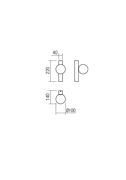 01-2372  Aplica  REDO GOJI, BRUSHED GOLD, G9, 1x28W, IP20 [2]
