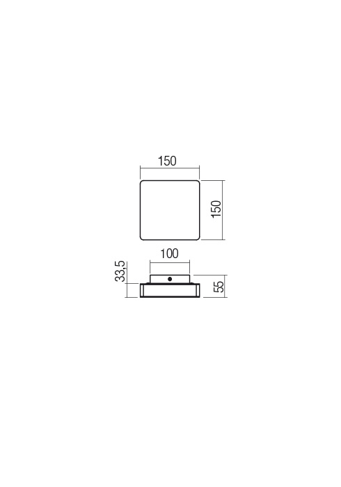 01-2384  Aplica  REDO TABLET, SAND BLACK, LED, 11W, 1068 lm,3000K, , IP20 [2]