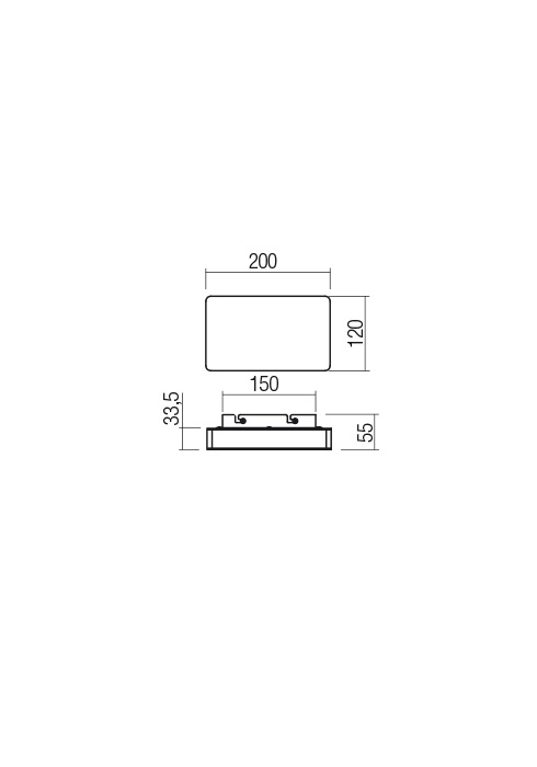 01-2386  Aplica  REDO TABLET, CHROME, LED, 17W, 1723 lm,3000K, , IP20 [2]