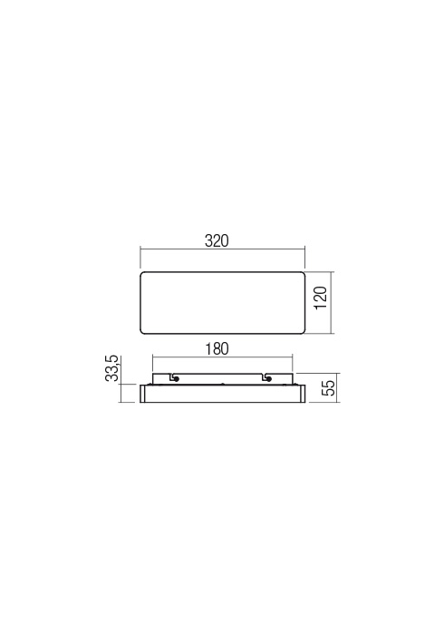 01-2389  Aplica  REDO TABLET, CHROME, LED, 20W, 2129 lm,3000K, , IP20 [2]