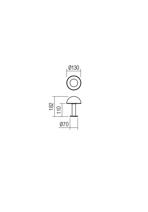 01-2477  Veioza  REDO LUMIEN, PAINTED GOLD/WHITE, G9, 1x10W, IP20 [2]