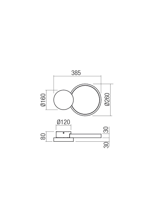 01-2533  Aplica/plafoniera  REDO CRONOS, SAND WHITE, LED, 29W, 4056 lm,3000K, 3 STEP DIMMING, IP20 [2]