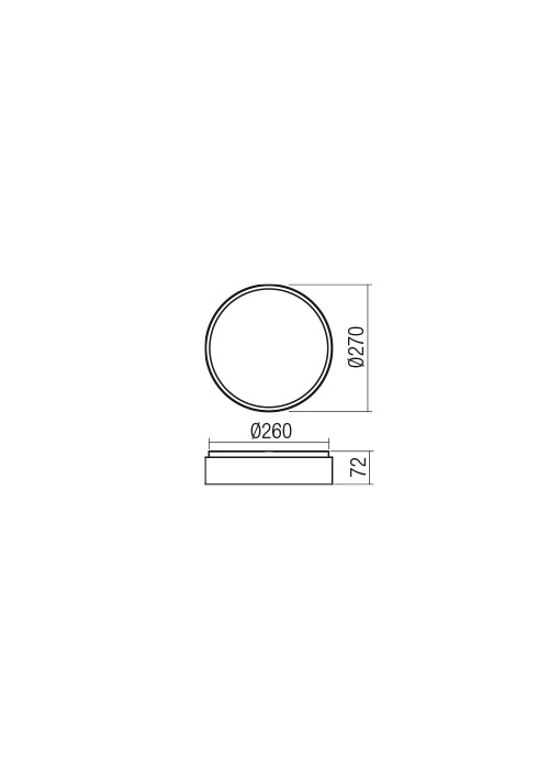 01-2566  Plafoniera  REDO YOMO, SAND BLACK, LED, 29W, 3046 lm,3000K, 3 STEP DIMMING, IP20 [2]