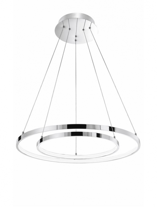 17222003 Lustra Nova Luce ARIA LED 74W 4025lm 3000K Aluminium & Acrylic Chrome Nedimabil IP20 [3]