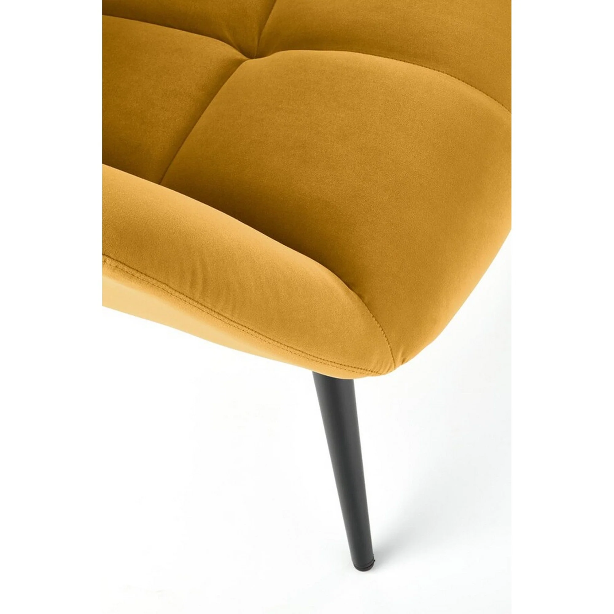 Fotoliu TYRION, galben mustar, stofa clasica/lemn, 85x86x91 cm [7]