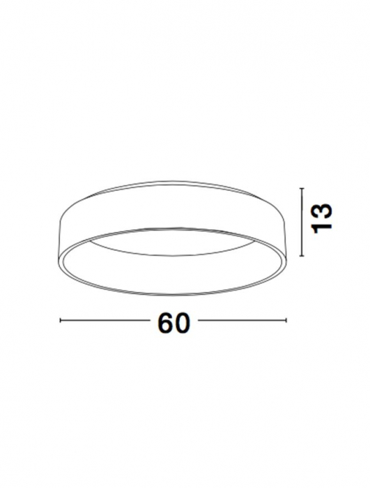 6167207 Plafoniera Nova Luce RANDO LED 42W 2520lm 3000K IP20 Aluminiu & Acril Matt White NOVALUCE [3]