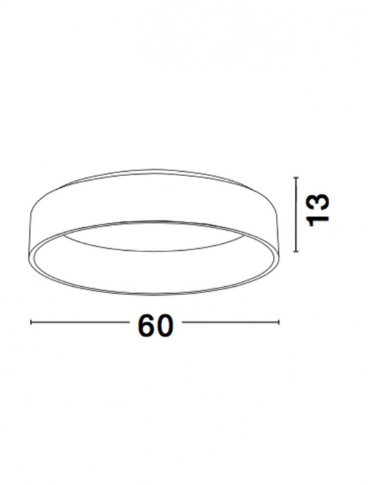 6167208 Plafoniera Nova Luce RANDO LED 42W 2691lm 3000K Aluminium & Acrylic Gray Nedimabil IP20 [3]