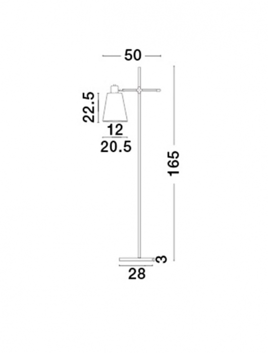 6270201 Lampadar Nova Luce SIGNORE E27 1x60W IP20 Metal Satin Gold Marble [2]