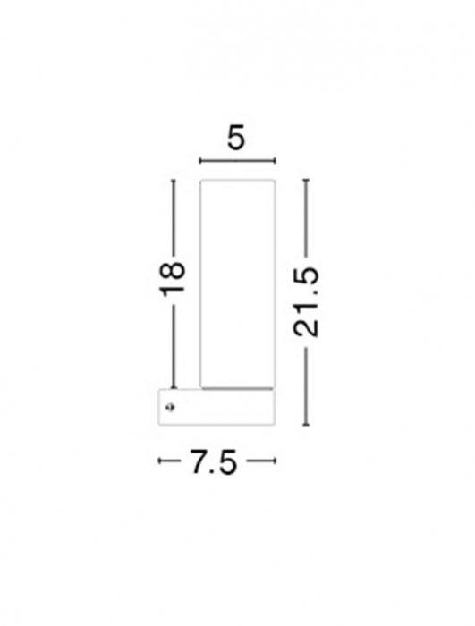 6310542 Aplica baie Nova Luce POLO E14 1X5W   Aluminium White Chrome  IP44 [3]