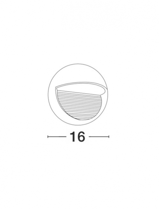 710446  Nova Luce KRYPTON LED 6W 480lm 3000K IP54 Aluminium & Glass Dark Gray Beam 31 degrees [2]