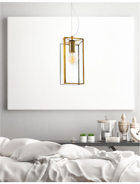 7152603 Pendul Nova Luce FLAVIO E27 1x12W   Metal Antique Brass  IP20 [2]