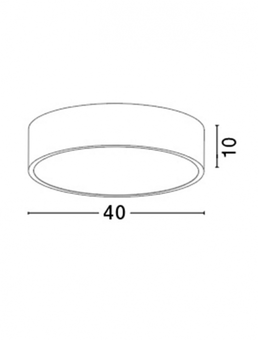 7165202 Plafoniera Nova Luce RODA LED 30W 1800lm 3000K Aluminium & Acrylic Gray Nedimabil IP20 [2]