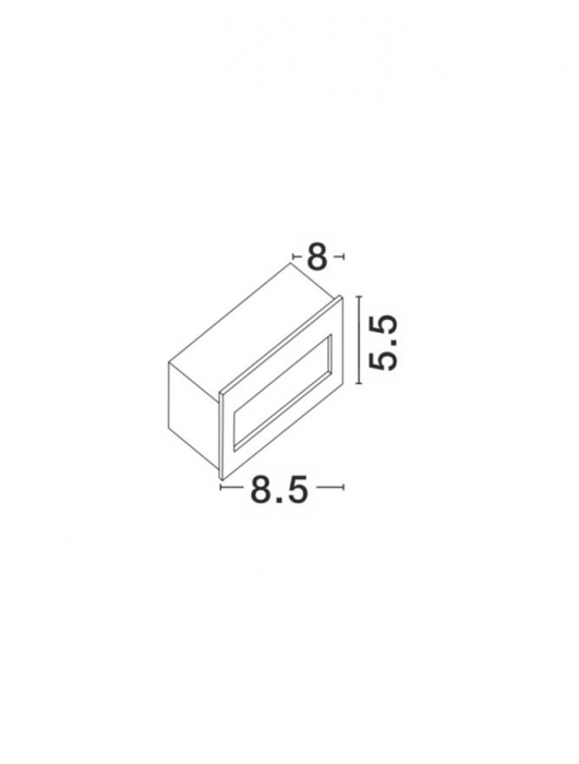 726404  Nova Luce KRYPTON LED 1,5W 145lm 3000K IP54 Aluminium Black Beam 17 degrees [2]