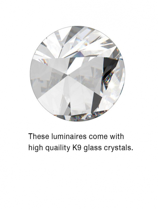7403002 Suspensie Nova Luce CELINE LED 52W 3120lm 3500K IP20 Aluminiu Cristal Chrome NOVALUCE [4]