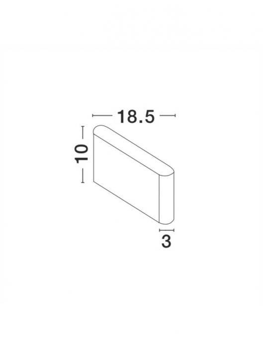 740403 Aplica Nova Luce SOHO LED 2x5W 800lm 3000K IP54 Aluminium Glass Diffuser Sandy White Beam 2x60 degrees [2]