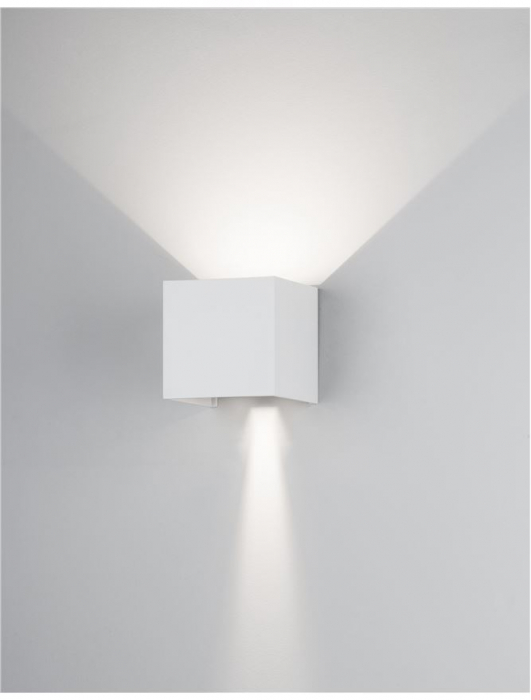 747406 Aplica Nova Luce COMO LED 2x3W 510lm 3000K IP54 Aluminium  Sandy White  Adjustable Beam [2]