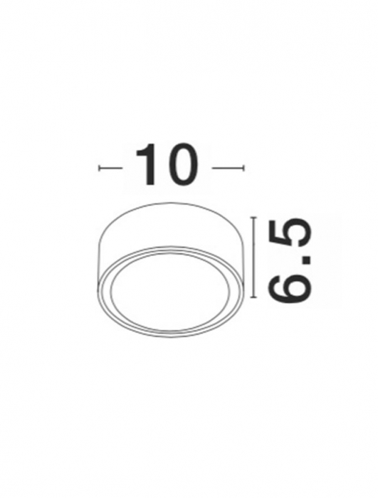 752462 Spot Aplicat Nova Luce FOCUS GX53 7W lm  IP54 Aluminium Glass Diffuser Sandy White Beam 77 degrees  [2]
