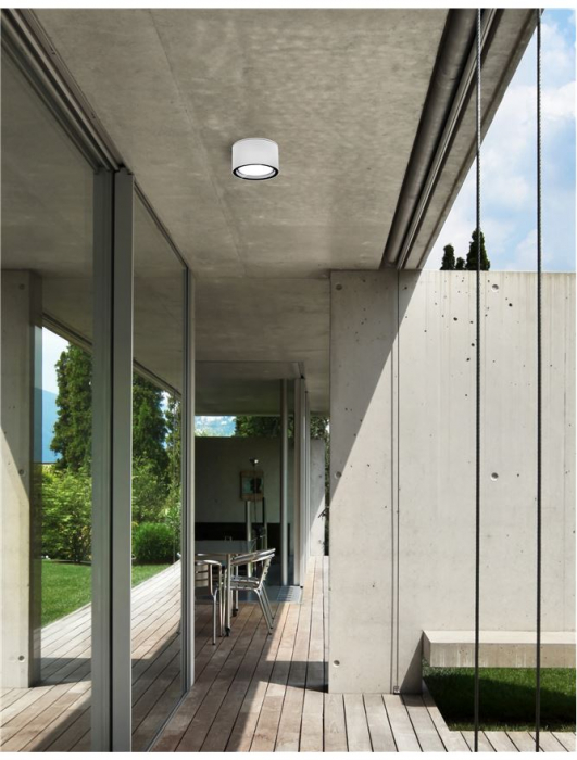 752462 Spot Aplicat Nova Luce FOCUS GX53 7W lm  IP54 Aluminium Glass Diffuser Sandy White Beam 77 degrees  [4]