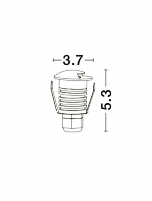 8039001  Nova Luce BANG LED 1W 60lm 3000K IP67 Aluminium White driver 9020170 included [2]
