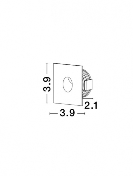 8058001  Nova Luce PASSAGGIO LED 1W 60lm 3000K IP54 Aluminium White able Lenght 1.80m Connect it with driver 9020170 [6]